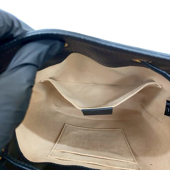 GUCCI Black Leather Shoulder Bag - Picture 10 of 10